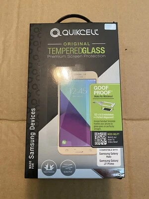 NUEVO QUIKCELL Protector de Pantalla de Vidrio Templado Samsung Galaxy Halo J7 Prime Foto 1 de 4