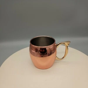 Moscow Mule Copper Color Mug Glass 16 Oz  Restaurant Quality  - Picture 1 of 9