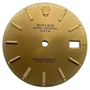 Rolex Oyster Perpetual Date genuino esfera de 34 mm oro champán 15000 - Imagen 1 de 4