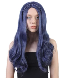 Peluca para mujer recta púrpura para adultos con cosplay descendientes Evie Party HW-1417A - Imagen 1 de 9