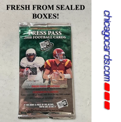 2008 Press Pass HOBBY Pack Look4 Matt Ryan Brees Tom Brady Favre Montana AUTO - Image 1 of 4