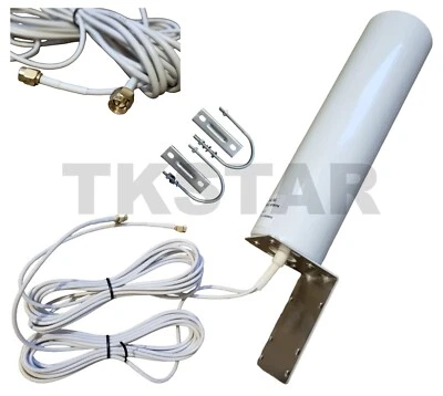 LTE 4G 5G Mimo 2x SMA Antenna per Esterni Adatta A fritzbox 6850 5G Maßt Parete - Immagine 1 di 4