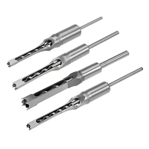 4 Stück Vierkantlochbohrer für Holz 1/2" 1/4" 3/8" 5/16" Hohlmeißel Stemmeisen - Bild 1 von 8