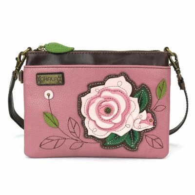 Chala Mini Crossbody Flower Theme Convertible Straps Handbag Purse Flowers NWT - Image 1 of 4