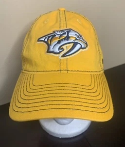 NHL Nashville Predators Cap Adjustable Hat Reebok - Yellow - Picture 1 of 8