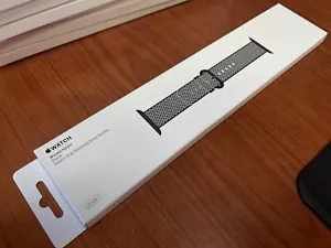 Genuine Apple Woven Nylon Watch Band 38mm /40mm Black - New MQV92AMA Rare! - Picture 1 of 6