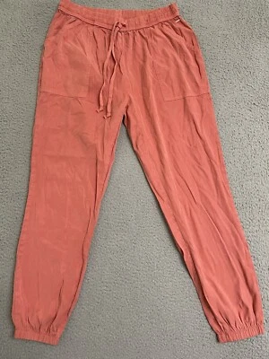 Victoria's Secret ROSA Para Mujer Talla Pequeña Rosa Salmón Joggers Bolsillos Cordón Foto 1 de 4