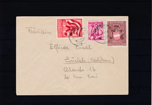 Auslandsbrief mit TOP Frankatur ANK 950/966 Volksabstimmung und Trachten  - Picture 1 of 2