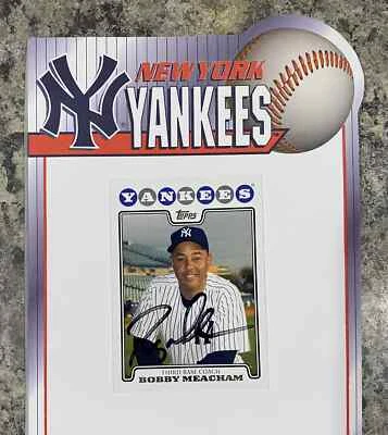 Signed 2008 Topps LE Yankees Team Set - Bobby Meacham - autograph auto coach - Image 1 of 2