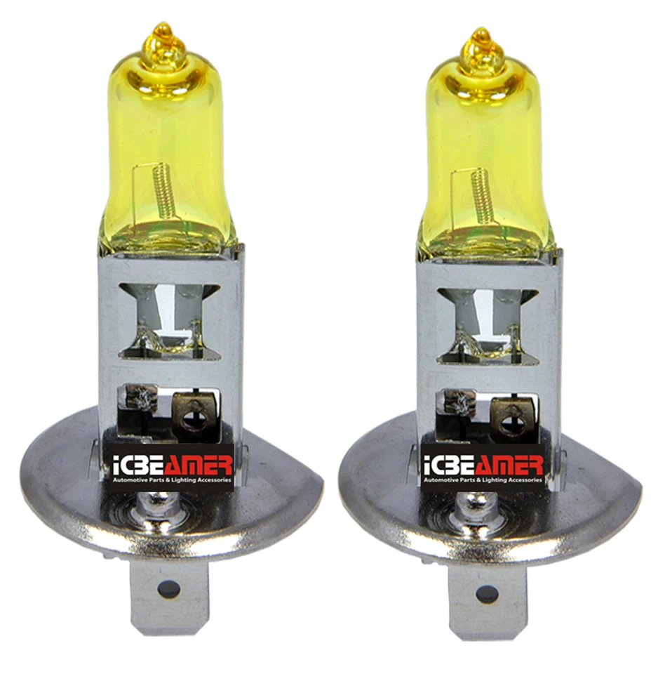 ICBEAMER 12V H1 100W Xenón HID Amarillo Reemplazar Faros Halógenos Bombillas 128B Foto 1 de 4