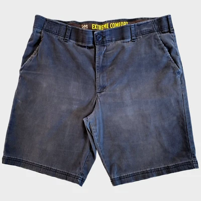 Pantalones Cortos LEE Extreme Comfort Para Hombre Talla 40 Azul Marino Chino Algodón y Poliéster Foto 1 de 4
