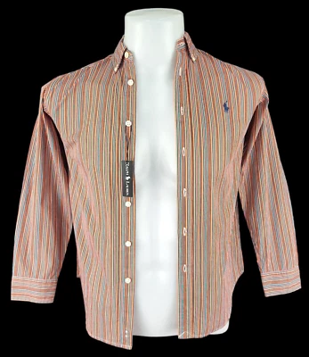 RALPH LAUREN Boys Youths Candy Striped L/S FORMAL SHIRT - M - 10/12 Years - £85 - Image 1 of 4