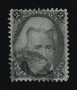 GENUINE SCOTT #87 VF-XF USED 1868 JACKSON CLEAR E-GRILL NBNC CORK CANCEL #17776 - Picture 1 of 2