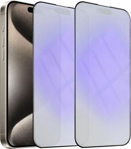 For iPhone 15/14/13/12 /11  Anti-Blue Light Tempered Glass Screen Protector  - Picture 1 of 35