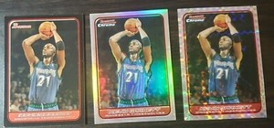  🔥 2006-07 Kevin Garnett Bowman Refractor SN- 167-249 and X-fractor 🔥