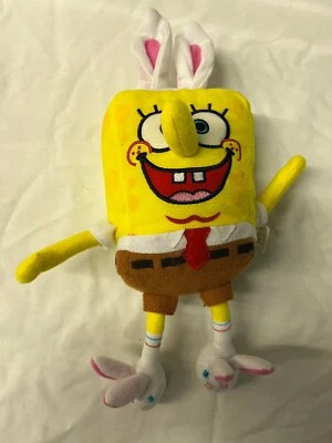 Spongebob Squarepants 6" Plush Easter Bunny Rabbit Ears And Slippers Viacom 2006 - Image 1 of 4