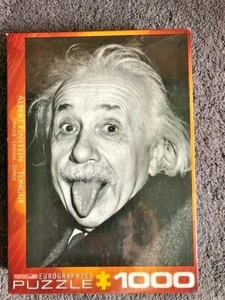 Albert Einstein Zunge Physik Wissenschaft E = mc2 Genie 1000 Teile Puzzle - Bild 1 von 4
