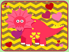 CANVAS Love Triceratops by Brandi Fitzgerald 12x16 Childrens Graphic Art