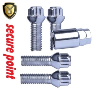 Locking Wheel Bolts M12 x 1.5 Nuts Tapered for SUZUKI SWIFT 2004-2010 MODELS - Picture 1 of 1