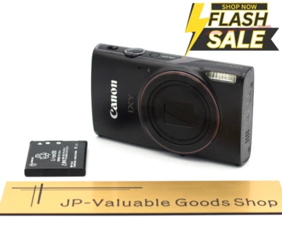 [C] Canon IXY 650 PowerShot Elph 360 HS CMOS Compact Camera Black 20.2MP Japan - Image 1 of 4