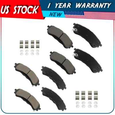 Front And Rear Ceramic Brake Pads Fits 2019 2020 2021 2022 2023 Ford Ranger - Image 1 of 4