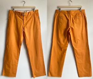 Authentic Luxury CLASS ROBERTO CAVALLI Orange Flared Pants Size I 52, USA 18 - Picture 1 of 9