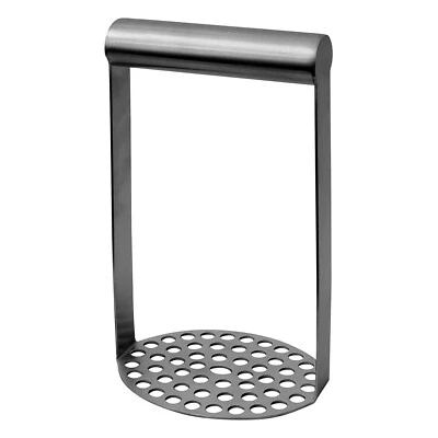 ¡100% genuino! Trituradora de patatas de alta resistencia AVANTI con mango de acero inoxidable plateado Foto 1 de 2