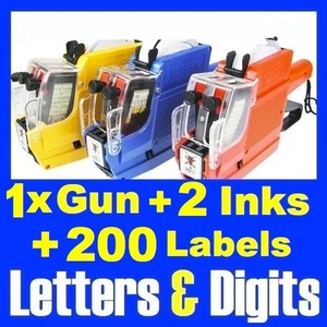 Alphanumeric Tag Price Pricing Gun Labeller 2 / Double Line Letters Numbers - Picture 1 of 2