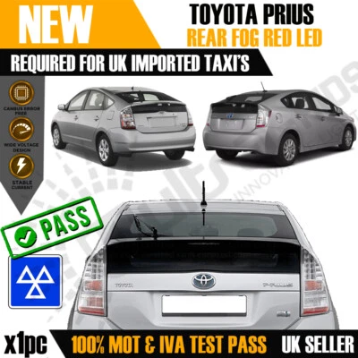 x1 Red LED Rear Foglight Bulb for Toyota Prius 09-18 T15 W16W T20 W21W import - Image 1 of 2