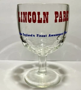 Taza de cerveza de vidrio vintage Lincoln Park Amusement Park New England Stein - Imagen 1 de 8