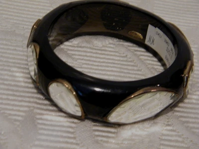 BRAZALETE BRAZALETE ISHARYA NEGRO CON ESPEJOS GEOMÉTRICOS NUEVO CON ETIQUETAS Foto 1 de 4