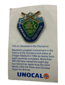 NEU Pin 1984 Dodger Stadium Olympic MLB LOS ANGELES DODGERS PIN Vintage UNOCAL - Bild 1 von 3