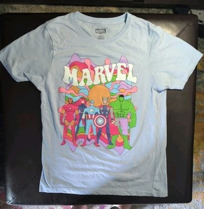 Camiseta Marvel Superhéroes Vengadores Hulk Iron Man Thor Estilo Psicodélico L - Imagen 1 de 3