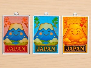 Japanese Fujisan Mount Fuji Charm Keychain Strap Kawaii Souvenir Gift Japan - Picture 1 of 30