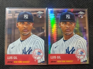 ¡Lote de 2 tarjetas Topps 2022 cromo platino aniversario Luis Gil RC! ¡Refractor de prisma! - Imagen 1 de 2