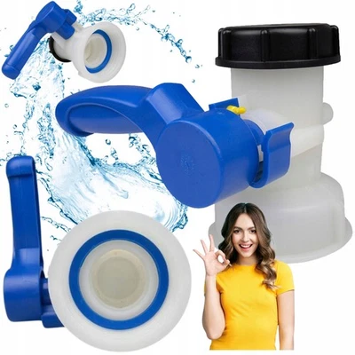 IBC Adapter Klappenhahn Tank Container Auslaufhahn 60mm Wasserhahn Absperrhahn - Bild 1 von 4