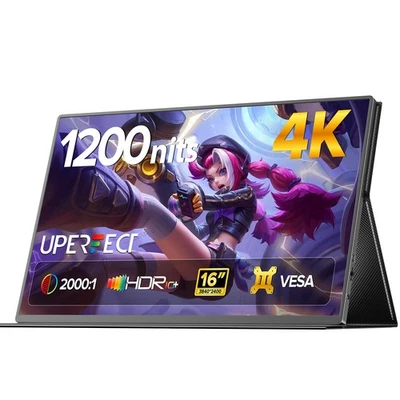 UColor T6 16 Inch 4K Portable Monitor Gaming Display Second Screen For Game PC - Image 1 of 4