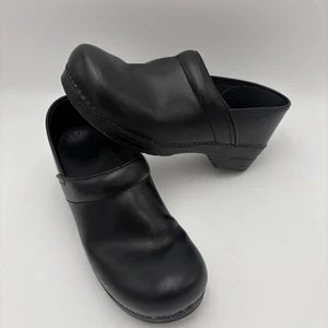 Dansko 44 EUR Women Pro XP 2.0 - Black Leather - Slip Resistant Clog Size 11 US - Picture 1 of 12