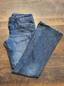 Simply Vera Wang Baumwolle gerades Bein Midrise blau Jeans Größe 4 - Bild 1 von 7