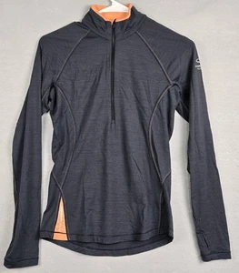 Icebreaker Merino 200 1/4 Zip Damen Small Wolle Langarm Pullover Base Layer - Bild 1 von 6