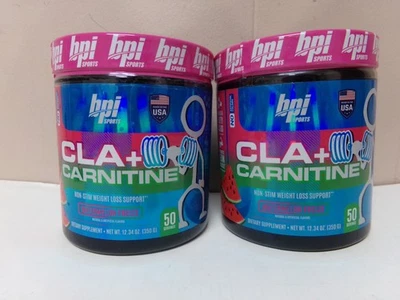 2 frascos BPI Health CLA + carnitina 50 porciones fórmula antiadherente sandía congelación #53 Foto 1 de 4