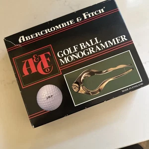 Monogramma pallina da golf vintage Abercrombie & Fitch made in England scatola originale  - Foto 1 di 8