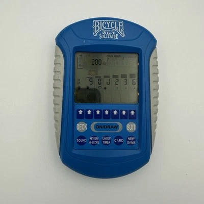 Videogame de cartas solitário iluminado de bicicleta 2 em 1 portátil -funciona- 2006 - Imagem 1 de 2