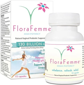 pH Vaginal Probiotics Suppository - Supports pH Balance of Yeast & Bacteria f... - Picture 1 of 9