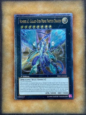 Yugioh Number 62: Galaxy-Eyes Prime Photon Dragon PRIO-EN040 Ultimate 1st Ed VLP - Image 1 of 2