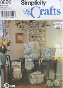 Simplicity Crafts 8826 SEWING ROOM Organizers Machine Covers Caddy Waste Pattern - Picture 1 of 2