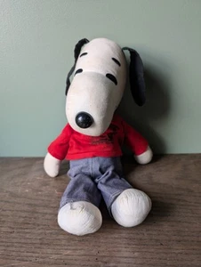 "De colección 1966 Peanuts Snoopy 15"" Trapo de Tela Muñeca Juguete Peluche Pandillas Todo Aquí Camisa Pantalones" - Imagen 1 de 14
