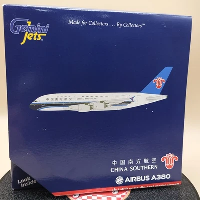 Gemini Jets 1/400 AIRBUS A380 CHINA SOUTHERN B-6136 Nánháng 中国南方航空 GJCSN1106 - Image 1 of 4