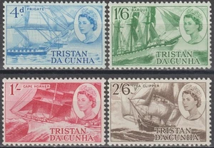 EDSROOM-20681 Tristan Da Cunha 124-127 VLH 1969 Complete Ships - Picture 1 of 2