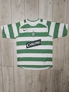 CELTIC 2005 2007 HOME VINTAGE FOOTBALL SHIRT SOCCER JERSEY RARE M NIKE - Picture 1 of 11